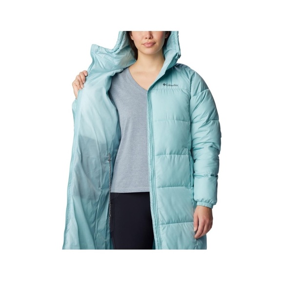 Columbia Puffect Long Jacket Womens XXL Full Zip Puffer Insulated Hood parka - Picture 4 of 10